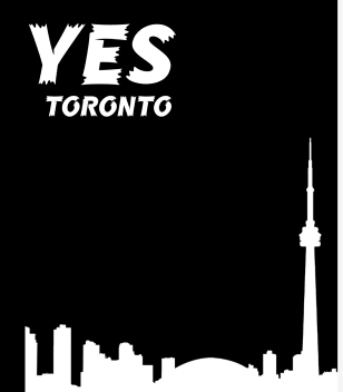 Yes Toronto front and back merchandise design